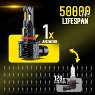 Kit 6 Lâmpadas LED Farol Alto/Baixo/Neblina Chevy Camaro 98-02 48000 Lúmens 800% Mais Brilho - imagem 3