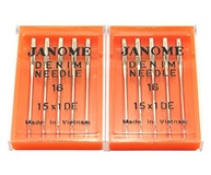 Agulhas de brim DREAMSTITCH 990416000A 15X 1DE #16 para Janome Brand 990416000A - imagem 3