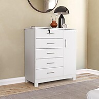 Cômoda Verona: 5 Gavetas e Chave – 99x92x42cm - imagem 2