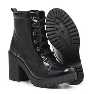Coturno Preto Tratorado Falcucci: Estilo e Conforto com Salto 9cm - imagem 2