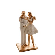 Figura Decorativa Família em Resina Branca 9x6x20cm - Wolff Casa - imagem 5