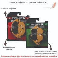 Kit Pastilha de Freio Potenza Dianteira e Traseira Yamaha XMAX 250 ABS, MT-03 e YZF-R3 - imagem 3