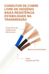 Extensão Premium 2m com 5 Tomadas, 4 USB + 1 USB-C: Carregamento Rápido e Seguro - imagem 5