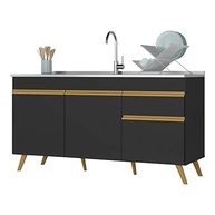 Balcão de Cozinha Veneza 150cm com 3 Portas e 1 Gaveta - Design Moderno e Acabamento Premium - imagem 2