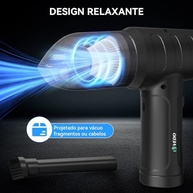 Soprador e Aspirador 2 em 1 Portátil - 55000RPM, 6000mAh, Teclado e Eletrônicos - imagem 5