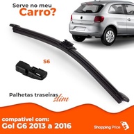 Palheta Limpadora Para-Brisa Traseiro Vigia Slim 10" Gol G6 (2013-2016) - Silicone - imagem 4