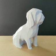 Shih-tzu decorativo Miniatura - 10 Cm Altura -Toque 3D Cor: Branco - imagem 2