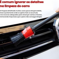 Kit 10 Escovas Detalhamento Automotivo: Limpeza Profissional para Carro e Moto - imagem 4