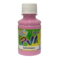 Tinta PVA 100ml True Colors - Amarelo, Vermelho, Violeta | Gerânio Rosa 6104 - imagem 1