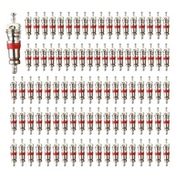 100x Núcleos de Válvula Universal em Aço Inoxidável - Reparo Essencial para Pneus de Carro, Moto e Bicicleta - imagem 2