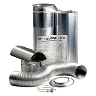 Kit Chaminé Fácil 100x370mm - Acessórios Premium para Aquecedor a Gás - imagem 1