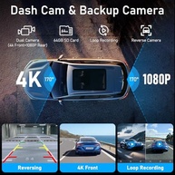 Tela CarPlay 10.4" 4K com Câmeras Frontal e Traseira - Conectividade Sem Fio e Espelhamento para Android/iOS - imagem 4