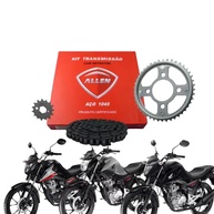 Kit Relação Completa Titan 160 Fan 160 CG 160 com Retentor - Aço 1045 Resistente - imagem 1