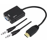 Adaptador HDMI Macho para VGA Fêmea com Áudio 1080p - Conexão Universal Inteligente - imagem 2