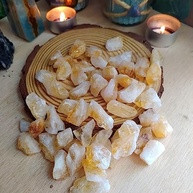 Kit 12 Pedras Citrino Bruto 1cm a 3cm - Energia de Prosperidade e Sucesso Natural - imagem 4