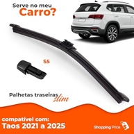 Palheta Limpadora Para-Brisa Traseiro Vigia Slim 12" VW Taos 2021-2025 - Silicone - imagem 4