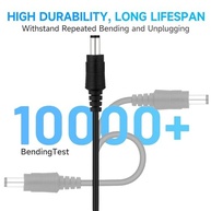 ANLINK Pacote 2 Cabos Extensão 3m 12V CC 5.5x2.1mm: Câmeras, LEDs e Roteadores - imagem 5