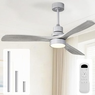 Sofucor Ventilador de Teto Moderno com Luz LED e Controle Remoto - 132cm - imagem 2
