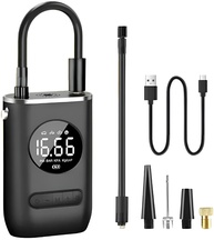 Calibrador Digital Portátil 4000mAh: Bomba de Ar Mini Compressor 150 PSI com Lanterna LED - Essencial para Pneus de Carro, Moto, Bike e Mais! - imagem 1