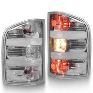 Luzes Traseiras MAYELLO para Chevy Silverado 1500/2500/3500 (2007-2014) - Lente Clara Cromada OE, Plug and Play - imagem 1