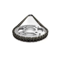 Kit Relação Riffel Titanium CG 150/160 - Corrente 428H 118L Aço 1045 - imagem 4