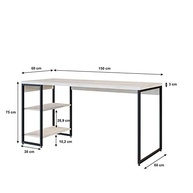 Escrivaninha com Estante Baixa 1,50m - Design Moderno e Funcionalidade Completa - imagem 3