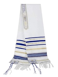 Talit Messiânico Azul 55 X 180 Cm - Original De Israel - imagem 3