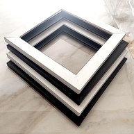 Kit 4 Quadros Decorativos 18x18 cm - Tema Marítimo Oceano Praia com Moldura e Vidro - imagem 2