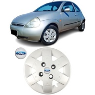 Jogo 4 Calotas Aro 13 Ford Ka 1997-2007 Prata Resinado Grid | Design Esportivo - imagem 3