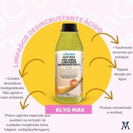 Klyo Max Limpador Desincrustante Ácido 1L - Poder de Limpeza Profissional para Pós Obra - imagem 3
