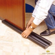 Protetor Rolinho Veda Porta Ajustável: Adeus Frestas e Insetos! (Marrom/Preto, 80cm-1m) - imagem 5