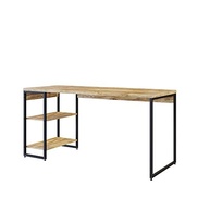 Escrivaninha com Estante Baixa 1,50m - Design Industrial Moderno com 2 Prateleiras - imagem 5