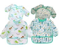 a-2-babador-manga-estampas-dino-e-infantil-unidades-com-longa-kit-cactos-a
