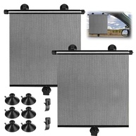 Kit 2 Cortinas de Sol Retrátil para Carro - Proteção UV e Bloqueio de Calor - imagem 2