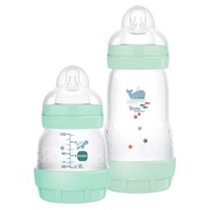 Kit 2 Mamadeiras Mam Easy Start Anticólica 130ml + 260ml Verde - Conforto e Segurança para Bebês - imagem 2