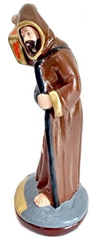Imagem Escultura de São Longuinho em Gesso - 20 cm | Decoração Religiosa Elegante - imagem 3