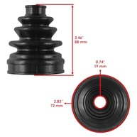 Kit Bota CV Eixo Traseiro Caltric para Yamaha Grizzly 660 YFM660F 4x4 (2002-2008) - Proteção Essencial - imagem 4