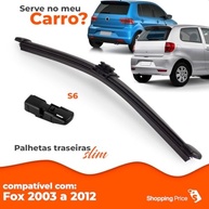 Palheta Limpadora Para-Brisa Traseiro Vigia Slim 12" Fox 2003-2012 - Silicone Premium - imagem 4