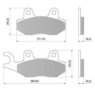 Pastilha de Freio Dianteira Dia-frag XTZ 250 Ténéré 2014-2015 DFP-20803: Segurança e Performance para Sua Moto - imagem 3