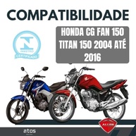 Kit Relação Completa Titan 150 Fan 150 CG 150 2004-2015 com Retentor Allen - Aço 1045 Resistente - imagem 3