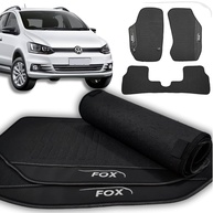 Jogo de Tapetes Automotivos Emborrachados Premium para VW Fox 2014-2016 (3 Peças) - imagem 1