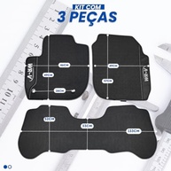 Jogo de Tapetes Emborrachado Premium Impermeável para Honda WRV (2017-2025) - 3 Peças - imagem 3