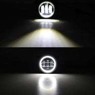 Faróis de Neblina LED 4" 30W Redondos para Jeep Wrangler JK (2007-2017) - Visibilidade Superior - imagem 4