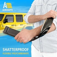 Defletores de Chuva Premium para Jeep Wrangler JL (2020-2025) - Proteção e Estilo Aerodinâmico - imagem 5
