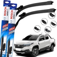 Par de Palhetas Limpador Parabrisa Bosch Aerofit Multiclip Fiat Strada 2020-2022 - imagem 2