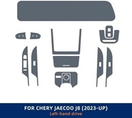 Proteção Premium para Chery JAECOO J8 Tiggo 9 2023-2024: Película TPU Antirriscos para Tela de Navegação - imagem 3