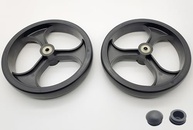 Kit 2 Rodas Traseiras 20cm para Andador Rollator - Resistente e Universal - imagem 5