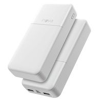 Power Bank 20000mAh: Carregador Portátil Rápido USB-C 20W, LED, Branco - imagem 1