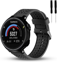 Pulseira Garmin Forerunner 22mm Danet Preta - Compatível com 235, 220, 230, 620, 630, 735XT - imagem 1
