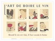 Pôster Vintage The Art of Drinking Wine - Arte Decorativa em Papel Premium 23x30cm - imagem 2